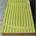 Wood Grain Melamine Melamine Laminated slot MDF With aluminum